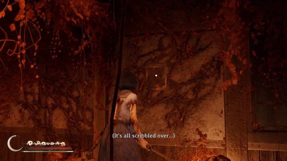 hinako looks at a calendar on the wall, noticing that the date has been scribbled out.