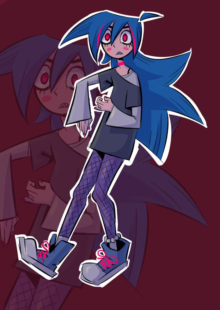 Twink emo boy that looks like sonic 