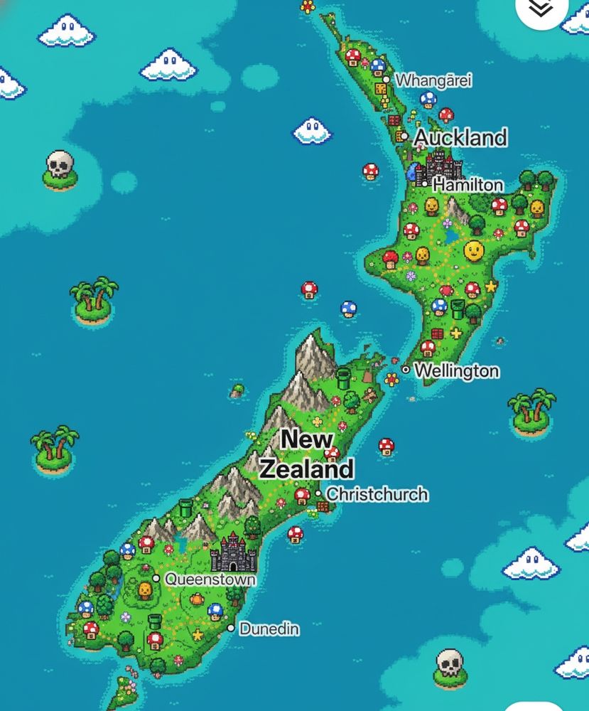 Aotearoa Mario Map