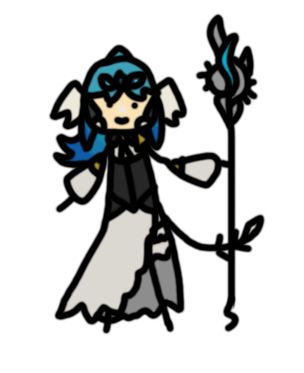 a shittily drawn scribble of my wol oc suiren