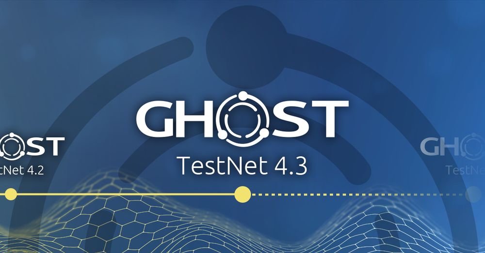 GHOST Testnet 4.3 is here! 👻🚀

This is a forkless upgrade aimed primarily at resolving issues related to "slow claps" and improving validator behavior.

More here 👇
🔗 https://blog.ghostchain.io/launching-casper-testnet-4/#GHOST_TestNet_43