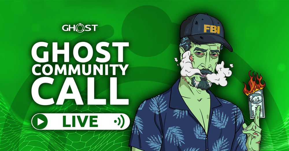 🚀 GHOST Community Call LIVE NOW!

🔴 LIVE STREAM: https://ghostchain.io/call

• Latest GHOST updates & Web3 trends
• OG ghostie Q&A session
• Bring friends - become node runners!

💰 Trending: $CSPR $GHST $GMV
😎 web3 lovers welcome!