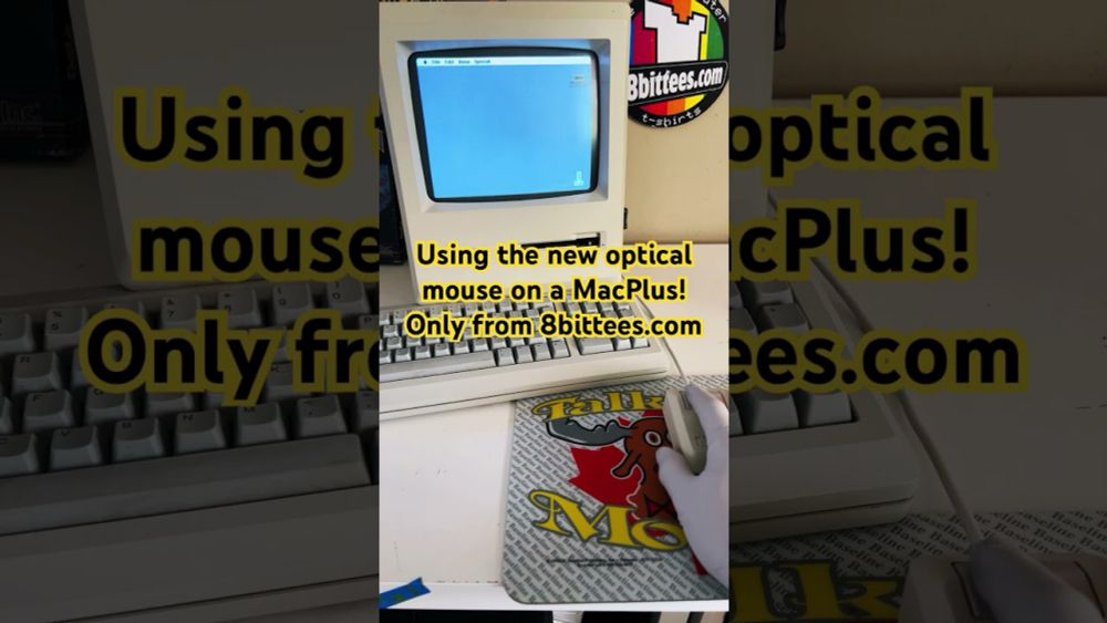 Optical mouse for Mac Plus only from 8bittees.com