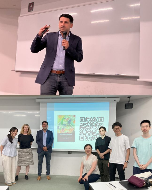 Dr Schenoni delivers a lecture