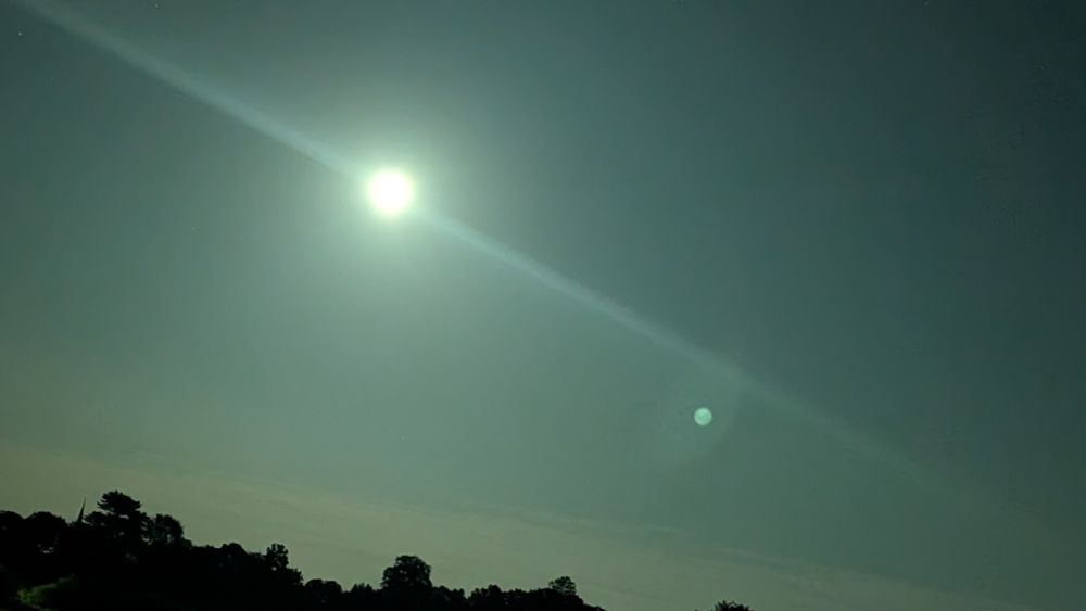 The moon over the village. 