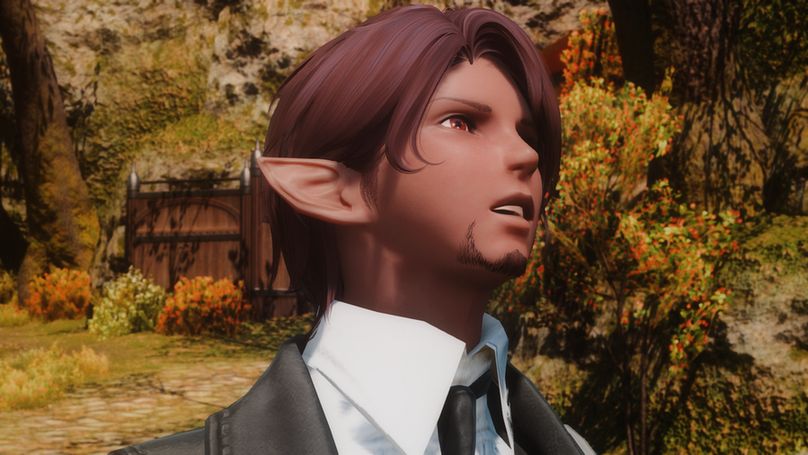 Rai, certain he heard his name, looks up with a slightly puzzled expression, not recognizing Ume.