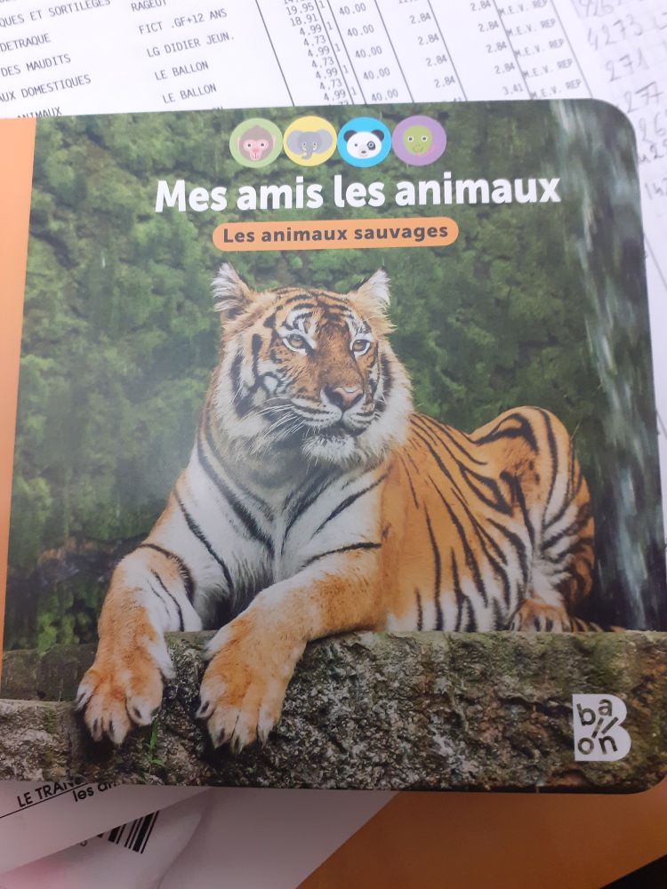 couverture de l'album représentant un tigre couché. Sur un de ses doigts, deux griffes se font face, ce qui révèle l'utilisation d'IA pour créer l'image