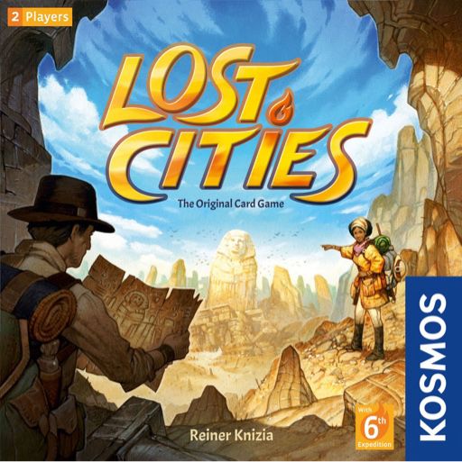 The Lost Cities card game box cover