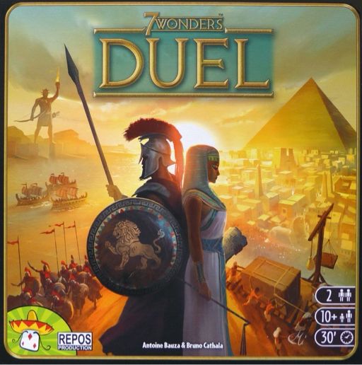 The 7 Wonders Duel board game box cover