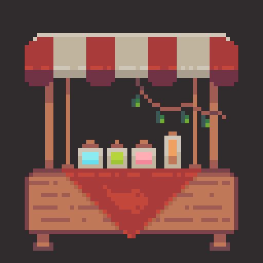 #PixelArt #Pixel_Dailies #MarketStall