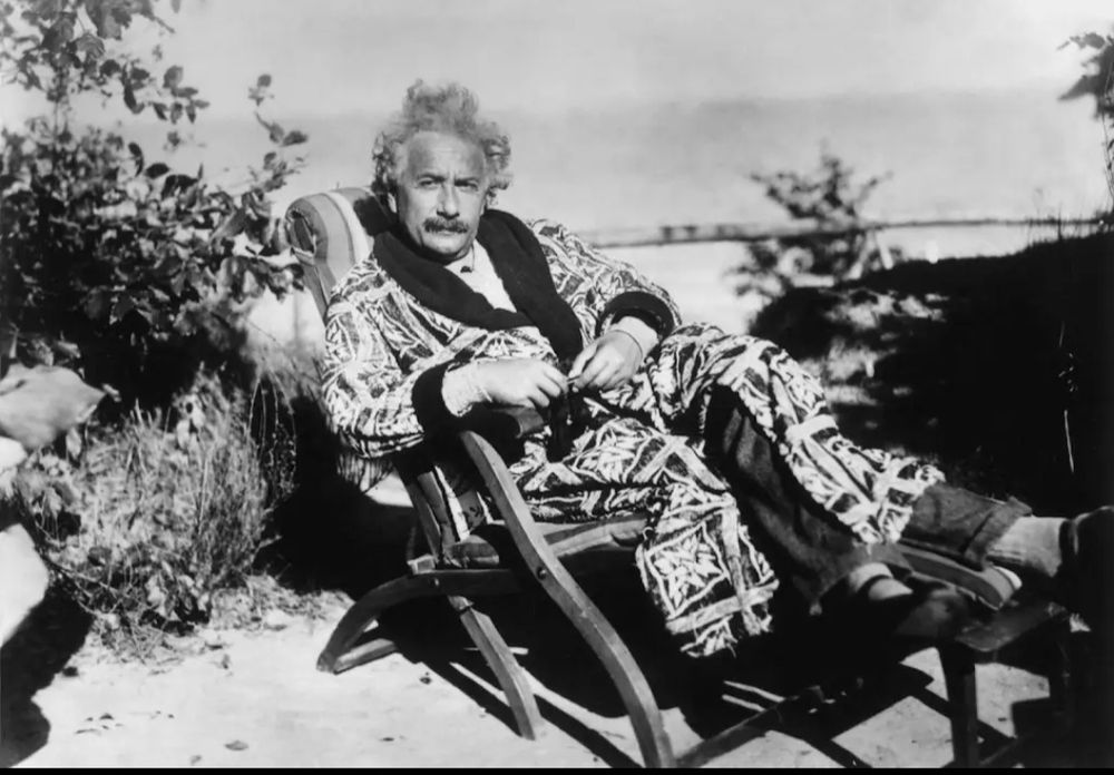 Albert Einstein if he was hugh Hefner for Halloween 