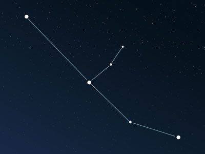 The star constellation Andromeda 