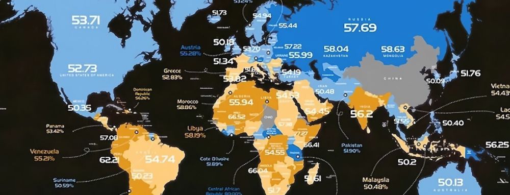 Los países que apoyarían al Imperio o a los Rebeldes en 'Star Wars', reunidos en un ilustrativo mapa