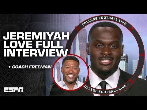 Jeremiyah Love INTERVIEW: Heisman expectations, Notre Dame season preview & MORE | CFB Live