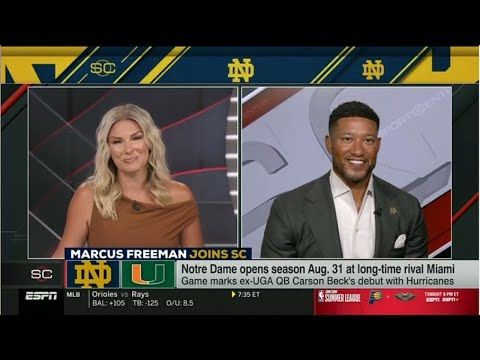 ESPN SC | Marcus Freeman on Notre Dame vs Miami in Week 1, QB competition to succeed Riley Leonard?