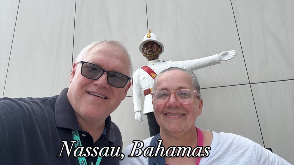 My wife and I at Nassau, Bahamas from the Carnival Dream cruise ship.