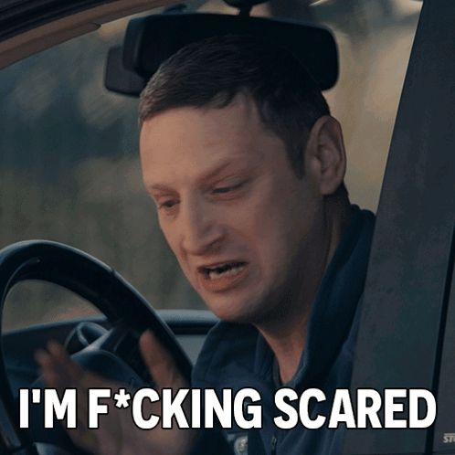 Tim Robinson saying he's fucking scared