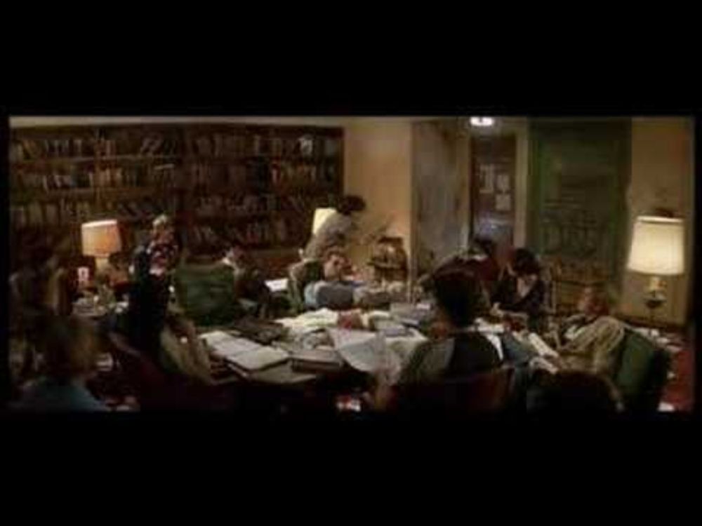 Real Genius. studying too much, goes crazy