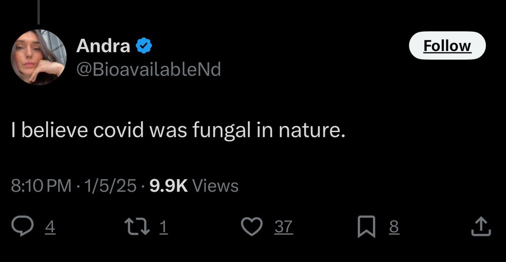 A naturopath states: “I believe Covid was fungal in nature”