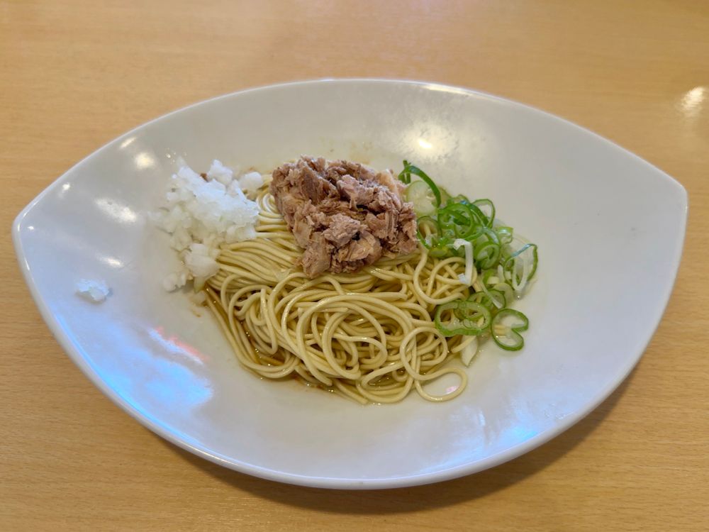 生揚げ醤油低か水麺まぜそば