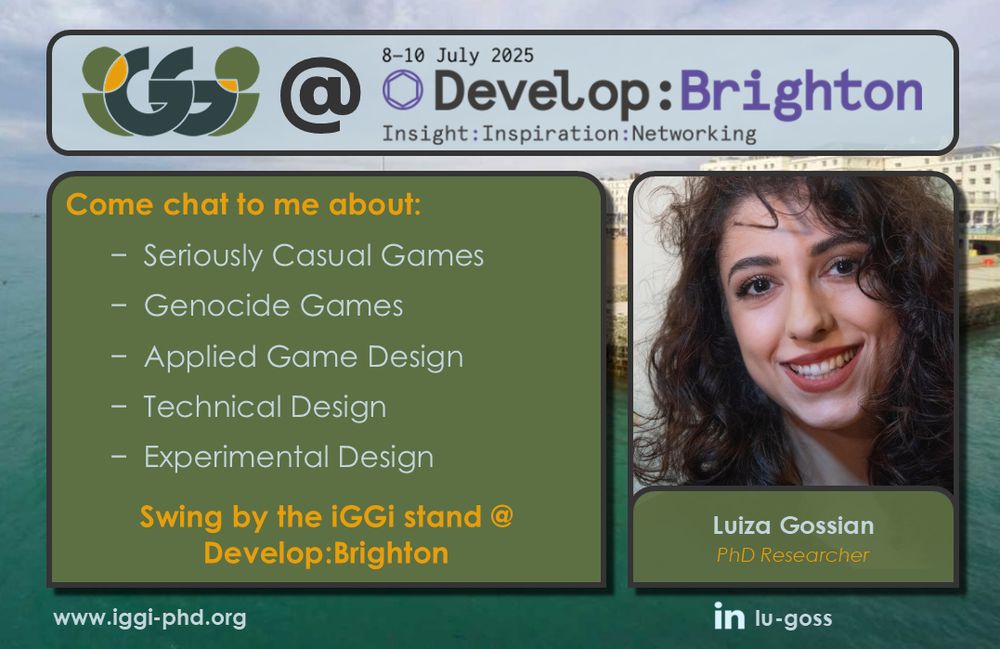 Luiza Gossian - Come chat to me about Seriously Casual Games, Genocide Games, Applied Game Design, Technical Design, and/or Experimental Design