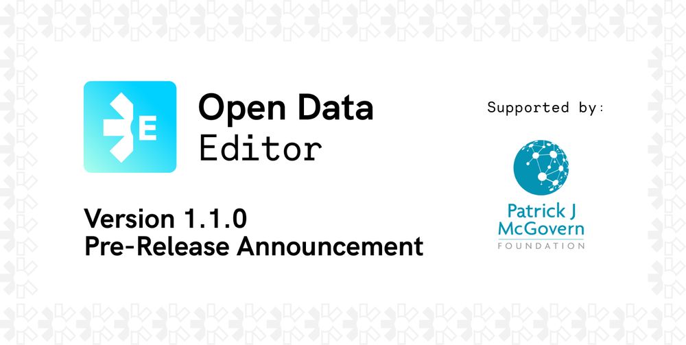 The Open Data Editor is now ready for the pilot phase