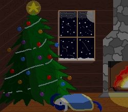 A cozy, warm night for a very fluffy friend.