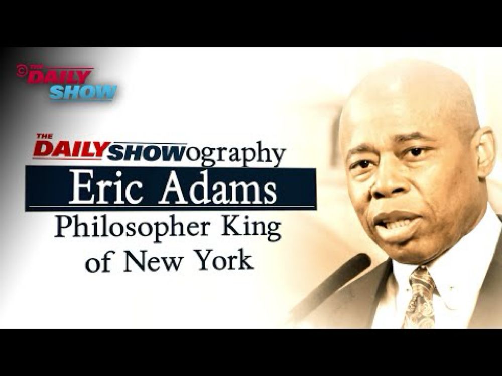 Mayor Eric Adams: Philosopher King of New York | The Daily Show Showography