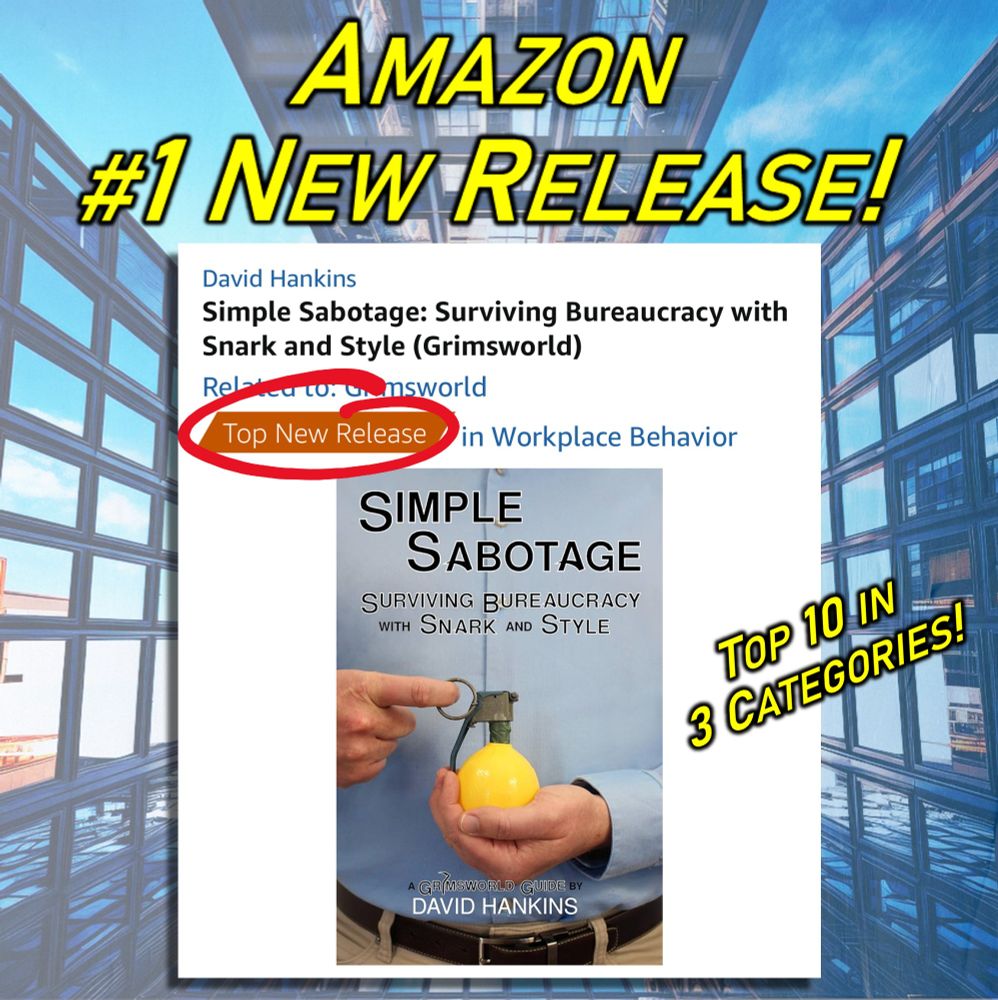 Inspired by the Simple Sabotage Field Manual, this Amazon #1 New Release contains hilarious tales of surviving bureaucracy with snark and style