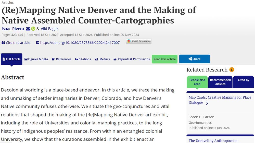 Screenshot of the journal abstract.