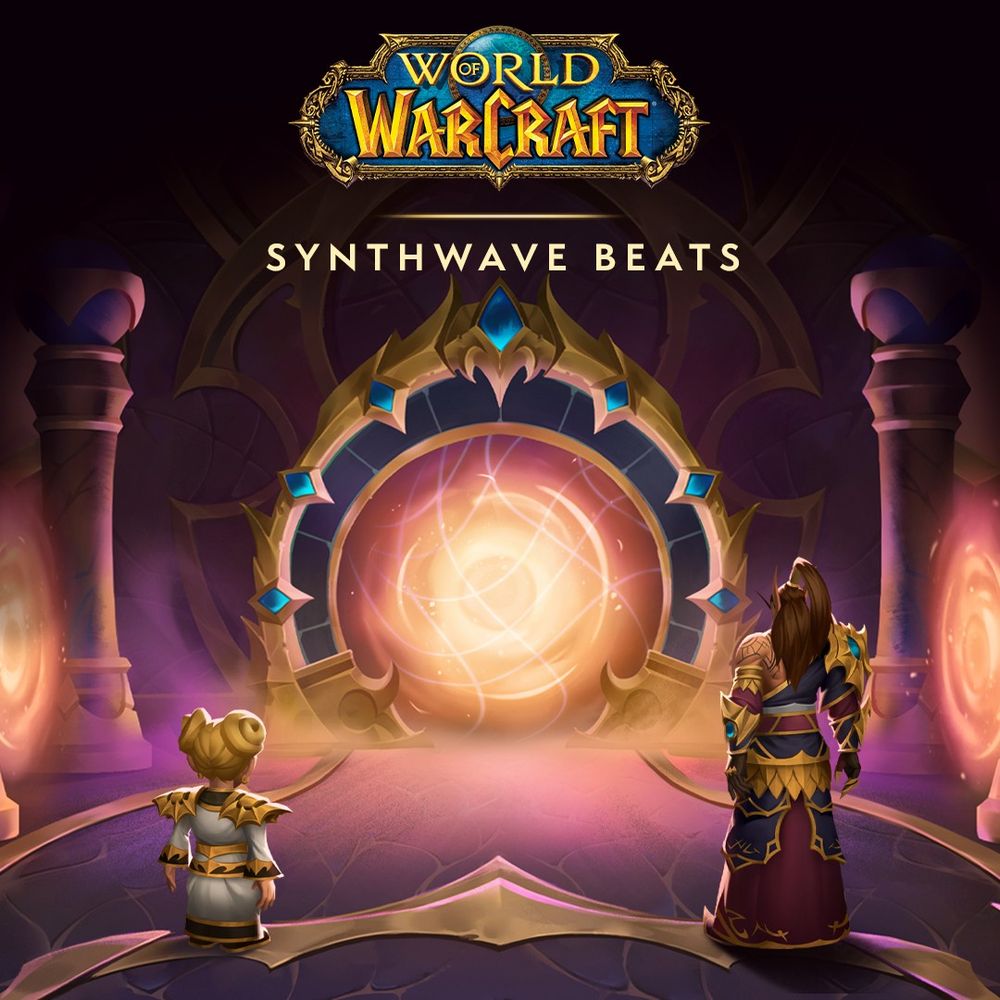 Nozdormu and Chromie stare into a time portal.