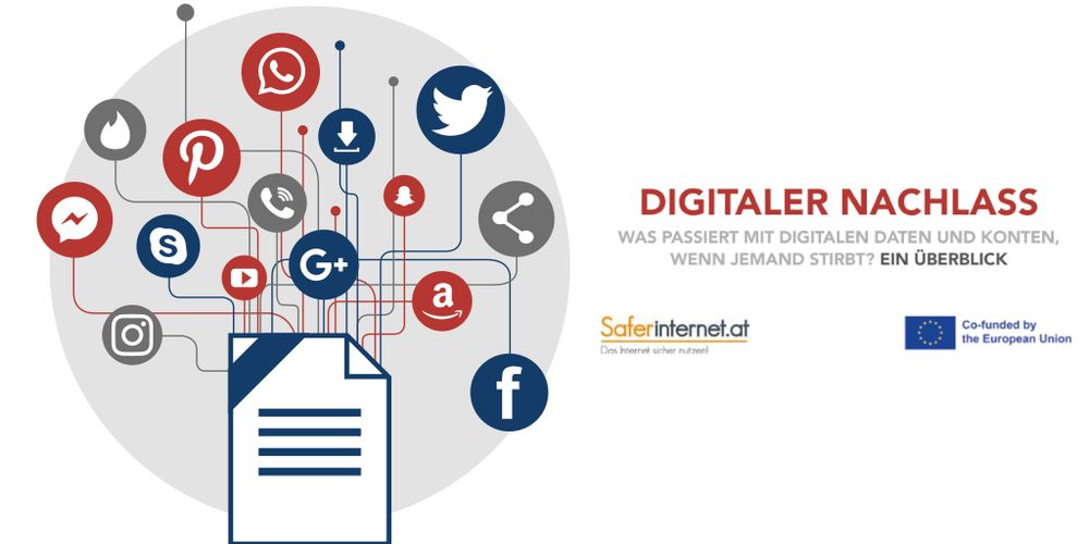 Digitaler Nachlass: Was passiert mit digitalen Daten und Konten, wenn jemand stirbt? Ein Überblick
Symbolbild: Testament mit den Logos von verschiedenen Online-Diensten, die darum herumschwirren.