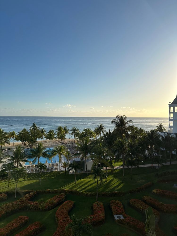 Beach view from suite