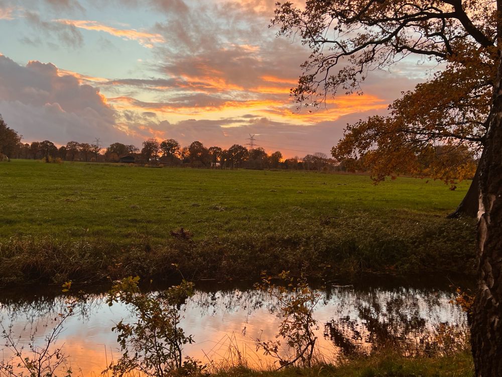 Sonnenuntergang an der Haaren Nähe Woldsee