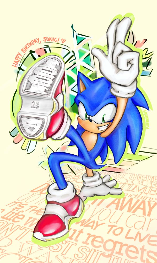 Fanart of Sonic the Hedgehog!