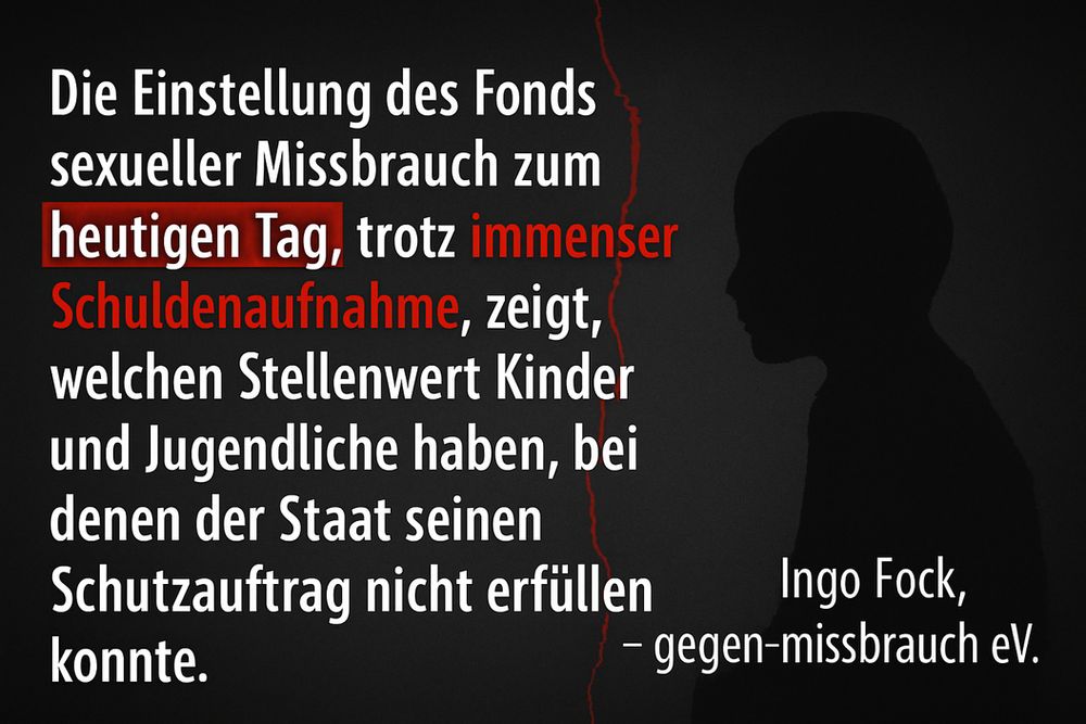 #fondssexuellermissbrauch Anträge die nach dem 19.3.2025 eingegangen sind können nicht mehr bearbeitet werden, da die [...] Haushaltmittel erschöpft sind, teilt das @BMBFSFJ mit.
Damit stehen Kinder und Jugendliche die #missbrauch #sexuellegewalt erfahren haben ohne Hilfe da