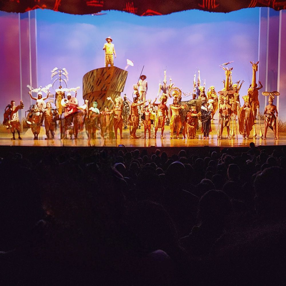 The cast of Broadway's The Lion King takes their final bow. 