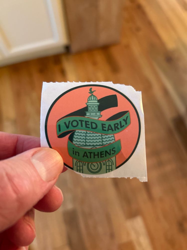 Voting early in the classic city.