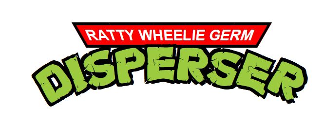 Raty wheelie germ disperser as the TMNT logo