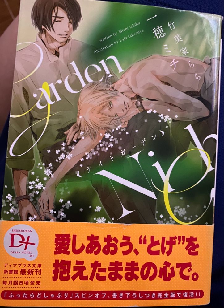 ナイトガーデン 完全版　一穂ミチ著　新書館　ディアプラス文庫
ISBN978-4-403-52485-1
