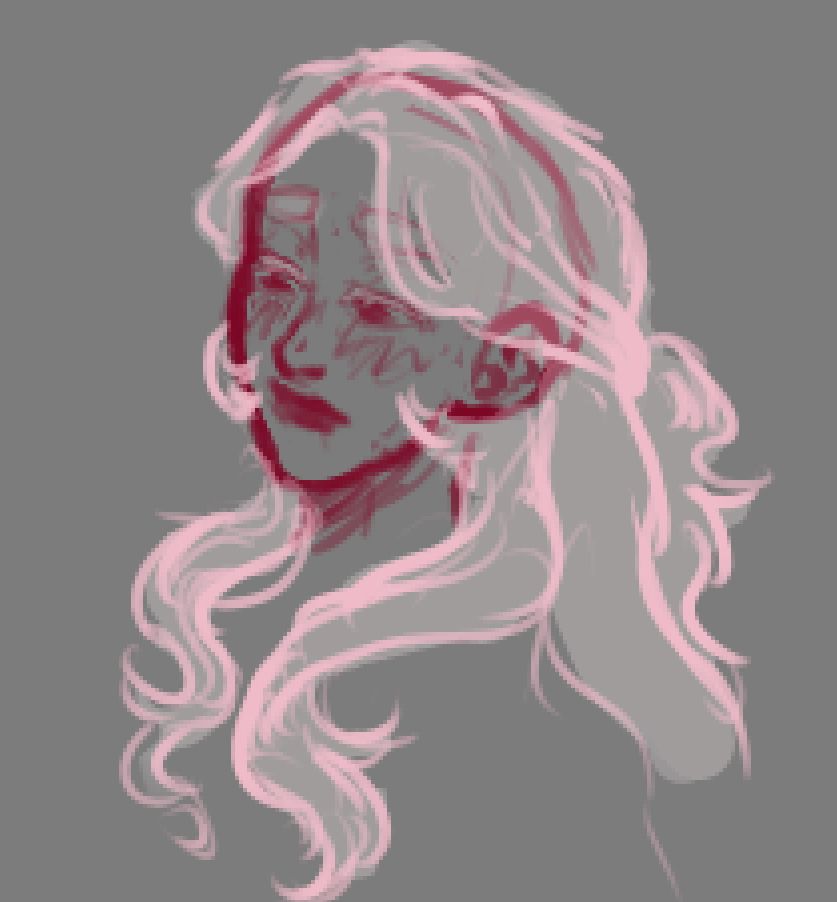 Shinju with a melancholic expression.