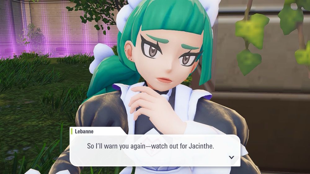 Lebanne looks sad and serious, despite her silly (bordering on fetishistic) French maid outfit. “So I’ll warn you again,” she says, “Watch out for Jacinthe.”