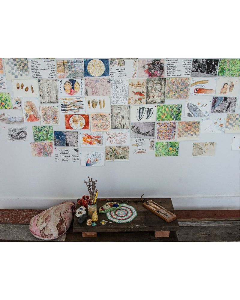 VAN WARING, “Altared Altar,” 2006-2025, mixed media installation, 6 x 6 feet, courtesy of the artist.