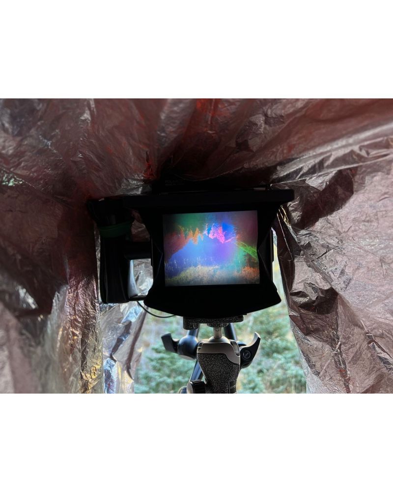 2) Photo of Loewenthal’s process in the field, courtesy of the artist.