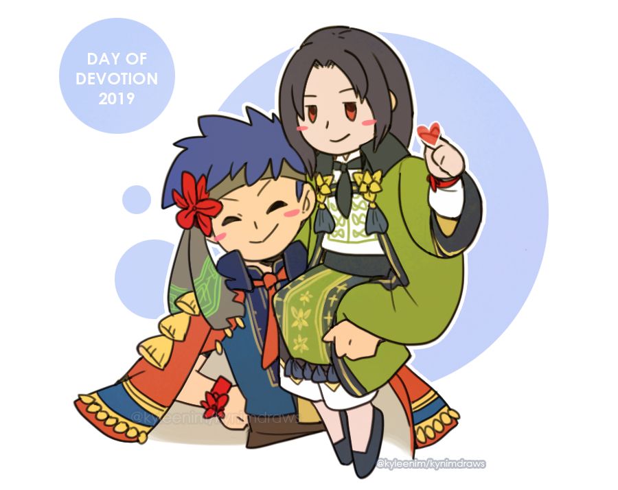 Digital illustration of 2019 FEH Day of Devotion alts for Ike and Soren. It was great