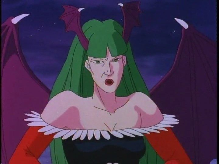 Morrigan from the weird Darkstalkers cartoon
