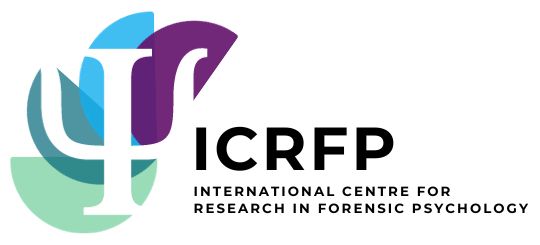 ICRFP Logo accompanied by writing "ICRFP, International Centre for Research in Forensic Psychology"