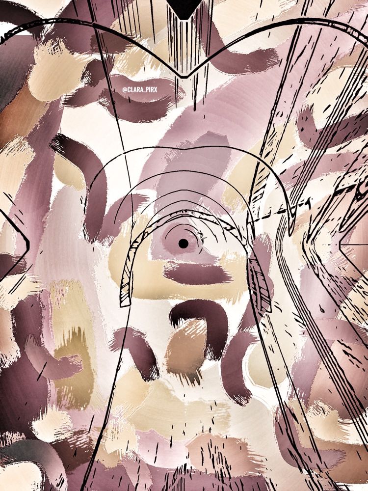 Absurdes gemaltes Auge.