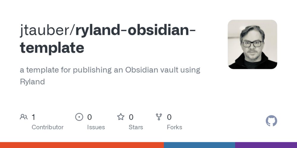 GitHub - jtauber/ryland-obsidian-template: a template for publishing an Obsidian vault using Ryland