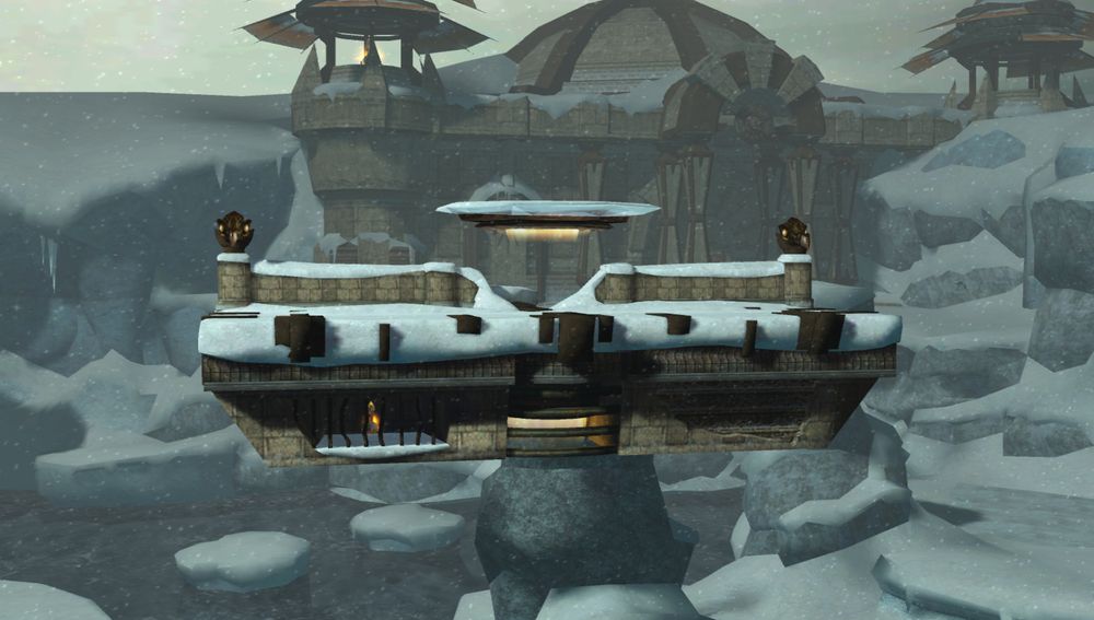 The image shows the Phendrana Shorelines revamp with the Frigate Husk layout.